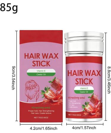WJnflQN Hair Wax Styling Creme AntiDream 75g NonGreasy With Strawberry Scent Hair Styling Stick For Children Dance School Teen Girls Toddlers Women Men Ballet - Buy Online on GoSupps.com