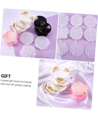 Lurrose 6 Pcs Jewelry Box Silicone Mold Clear Epoxy Clear Candle Holder Flowerpot White Crafts To Rotate - Buy Online on GoSupps.com