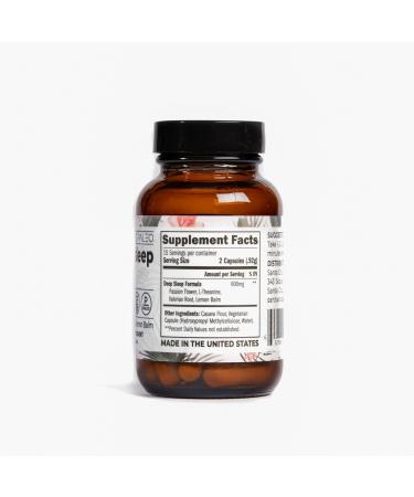 Santa Cruz Paleo Relaxation Supplement - Passion Flower, Valerian Root, Lemon Balm, L-theanine - 30 Capsules - Buy Online on GoSupps.com