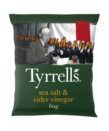 Tyrrells Sea Salt and Cider Vinegar Crisps 60g-Food