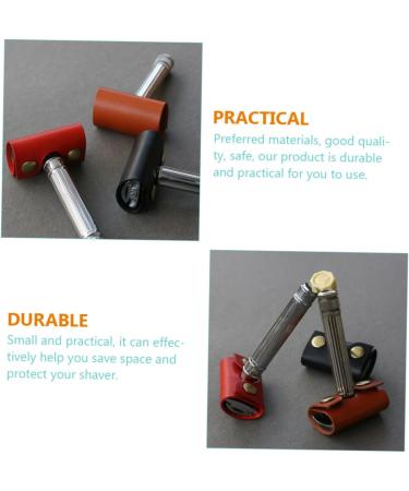 Beavorty Travel Accessories: 6-Piece Safety Razor Set for Men - Leather Protection & Compact Design - Buy Online on GoSupps.com