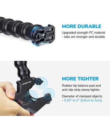 Sametop Jaws Flex Clamp Mount for GoPro and DJI Osmo Action Cameras - Buy Online on GoSupps.com