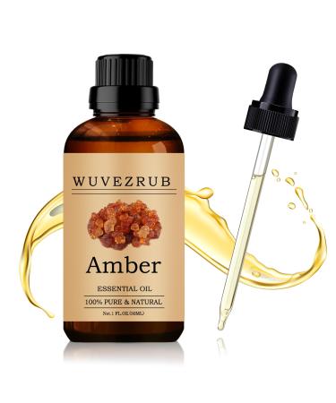 Amber Essential Oil 30ML - 100% Pure and Natural Oils for Aromatherapy Diffuser - 1 Fl Oz/Amber Amber 1 Fl Oz (Pack of 1)