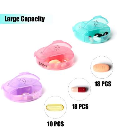 7-Day Portable Travel Pill Dispenser and Reminder Box | Detachable & Easy-to-Carry Pill Organizer for Vitamins and Medications (3 Times a Day) - Buy Online on GoSupps.com