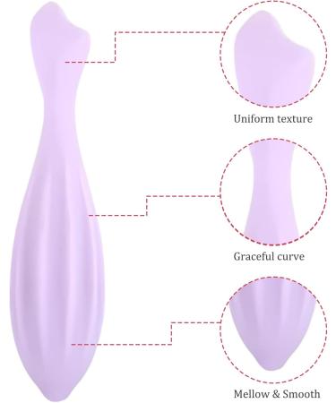 Shop Purple Silicone Face Roller | Portable & Washable Gua Sha Massage Tool for Women | Essential Skin Care Gift - Buy Online on GoSupps.com