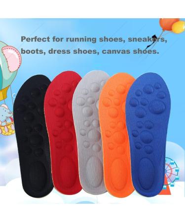 Kids' Athletic Shoe Insoles - Memory Foam Arch Support Inserts (5 Pairs) | Non-Slip Comfort for Boys & Girls | Fits Big Kid Sizes 1.5-5M (20.5-23CM - Buy Online on GoSupps.com