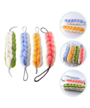 Beavorty 4Pcs Twist Shower Bars - Premium Loofah Sponge & Back Scrubber for Men & Women | Mesh Pouf Body Wash & Bath Belt | European Version - Buy Online on GoSupps.com