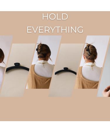 KAXI Hair Claw Clip - Strong Hold for Thick & Thin Hair | 52 Teeth & 7 Colors - Black - Buy Online on GoSupps.com