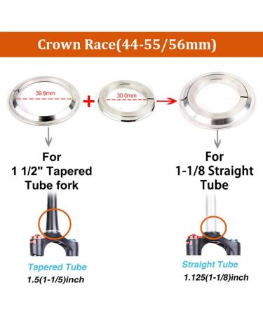 Jessica US Stock Lightweight 1-1/8 Threadless MTB Headset - Fits Mountain & Road Bikes - Double Sealed Bearings - Straight/Tapered Tube - Black - Buy Online on GoSupps.com