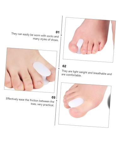 5 Pairs Toe Splitter Separator for Hallux Durable Bunion Straightener & Big Toe Protector - Practical Halloween Edition - White 3.6x3.3cm - Buy Online on GoSupps.com
