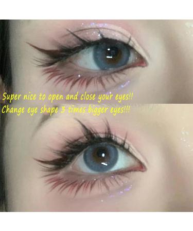 Wild natural hair flu false eyelashes One piece fox eyelashes 12mm Fox eyelashes 5 pairs (complimentary tweezers + glue) - Buy Online on GoSupps.com