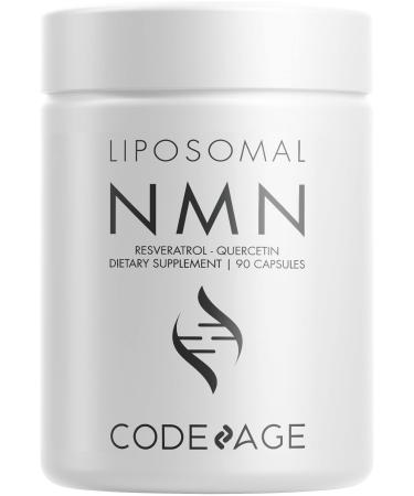 CodeAge Liposomal NMN Resveratrol Quercetin 90 Capsules