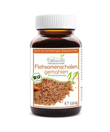 Cellavita Co KG Cellavita Organic flea seed shells flea seed powder ground powder organic quality 150g