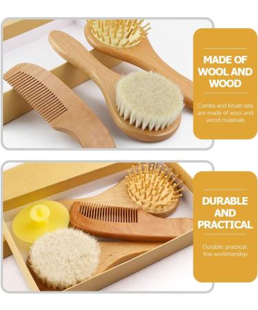 LUOZZY Silicone Baby Hair Brush and Comb Set - Gentle Bath Brush for Babies - Buy Online on GoSupps.com
