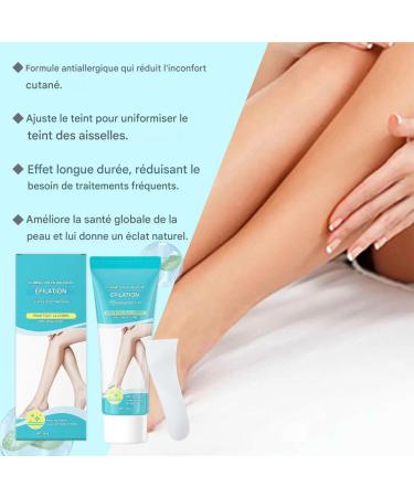 Hair Removal Cream - Hair Removal for Sensitive Skin Instant Lightening Formula for Body Hair Removal Suitable for Face Legs and Intimate Areas - Buy Online on GoSupps.com