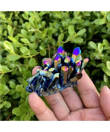 Choice of Gifts 50g/80/120g Natural Quartz Crystal Titanium Cluster Specimen Stone Vibration Stone HOMEZHOU (Size : 80g) - Buy Online on GoSupps.com