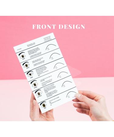 Bellemory Wispy Eye Shape Lash Mapping Chart - Eyelash Extension Training & Practice Sheet for Beginners - Curl & Diameter Guide for Lash Kit - Buy Online on GoSupps.com