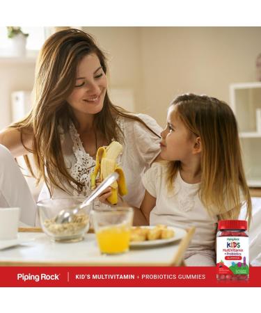 Piping Rock Kid's Multivitamin and Probiotic | 50 Gummies | Berry Punch Flavor | Vegetarian Non-GMO Gluten Free Children's Supplement - Buy Online on GoSupps.com