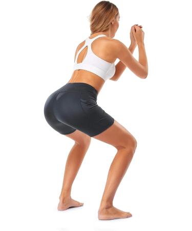 kenlcad Women's High Waist Compression Shorts 3 Pack - Black/Navy Blue/Blue - Small - Buy Online on GoSupps.com