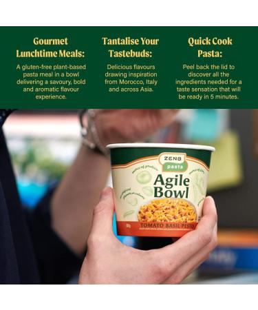 ZENB Gluten Free Instant Pasta Pot - Yellow Pea Pasta (Classic Flavours) - Buy Online on GoSupps.com