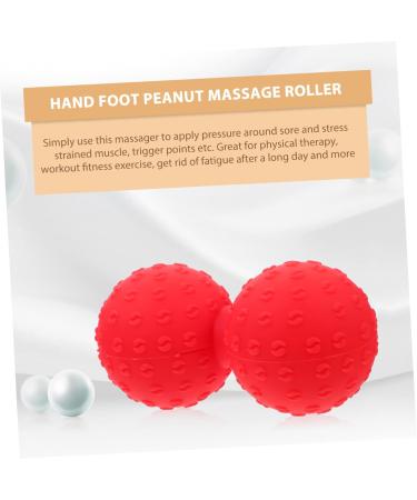 Buy Tovinanna Yoga Massage Ball - Portable Foot Massager & Fitness Device | Red Double Ball | International Shipping - Buy Online on GoSupps.com