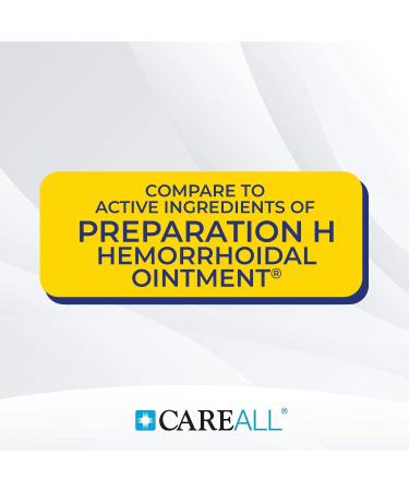 CareAll Hemorrhoidal Ointment 2.0 oz with Applicator (3 Pack). Helps Relieve Burning Itching and Discomfort Associated with Inflamed Hemorrhoidal Tissues. Dye Phthalate and Fragrance Free - Buy Online on GoSupps.com