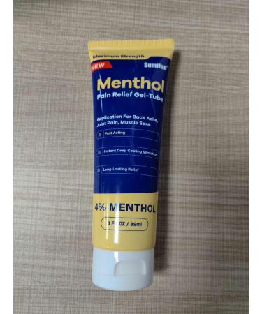 Sumifun 4% Menthol Pain Relief Gel - 3 Pack | Fast Relief for Neck Shoulder Knee & Back Pain | Non-Greasy Formula - International Shipping Available - Buy Online on GoSupps.com