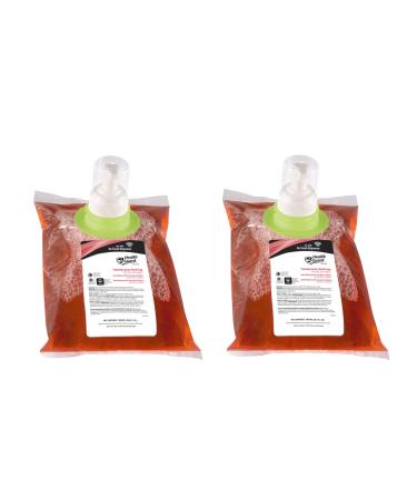 Health Guard 69044 Foaming Luxury Hand Soap 4/1000 mL Refill Bags Pink with Tropical Fragrance (Pack of 2)
