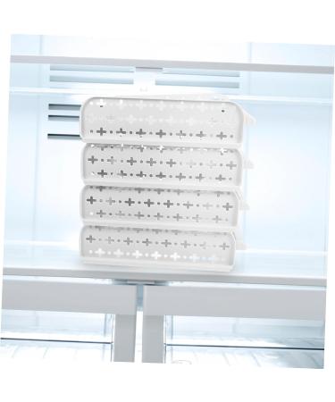Mikikit Box 30 Egg White Shelf Brackets Shelving Brackets Refrigerator Crisper Organizer Drawer Food Stacker As Shown 28*21.5*28 - Buy Online on GoSupps.com