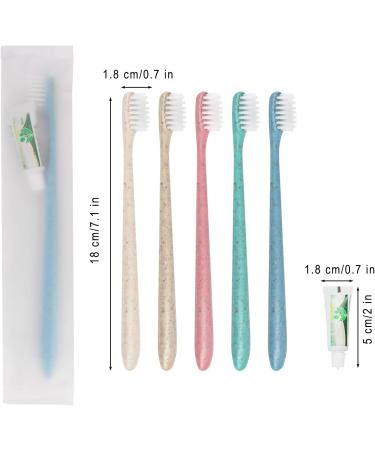 Ancho Disposable Toothbrushes | Individually Packaged Toothbrush and Toothpaste Sets (50 Pieces) - Buy Online on GoSupps.com