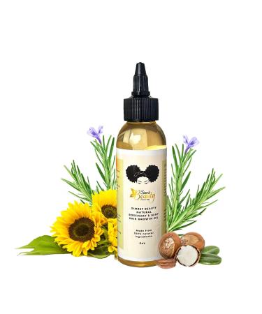 Rosemary Oil for Hair Growth - Best Oil for Hair Growth with Essential Oils Mint-Infused for Healthy Scalp and Hair Strengthening Organic & Chemical-Free 4 oz