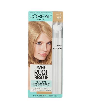 L'Oreal Root Rescue 10 Min Medium Blonde Hair Color Kit - Fast & Easy Application - Buy Online on GoSupps.com