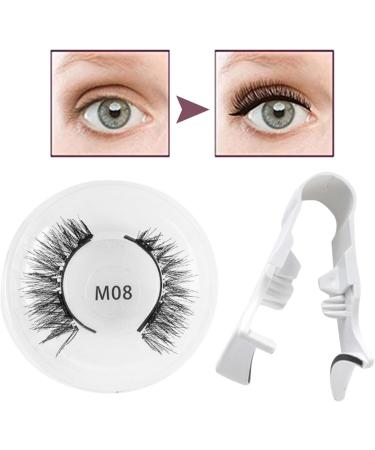 Mimoqk Reusable Magnetic Eyelashes - False Lashes Magnetic Eyelashes No Glue Natural Looking False Lashes Soft False Eye Lashes Easy-to-Apply with Precision Applicator - Buy Online on GoSupps.com
