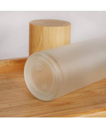 Cosidea 6-Pack 60ml Glass Spray Bottles with Bamboo Lid | Fine Mist Pumps for Perfume & Toner | Eco-Friendly Containers for Toiletries - Buy Online on GoSupps.com