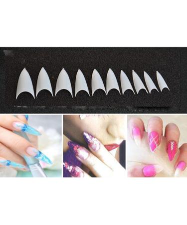 500pcs Transparent Fake Nail Tips - White Manicure Essentials for Stunning Nail Art | International Shipping Available - Buy Online on GoSupps.com