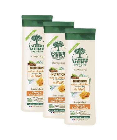 L'arbre vert Nutrition Shampoo for Dry/Damaged Hair 250 ml - Pack of 3