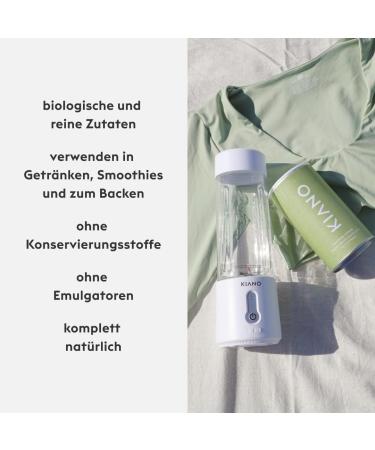 Buy Kiano Bio Matcha Powder - Premium Japanese Matcha Latte with Ginger Cinnamon & Date Powder | Superfood Mix 200g - Buy Online on GoSupps.com