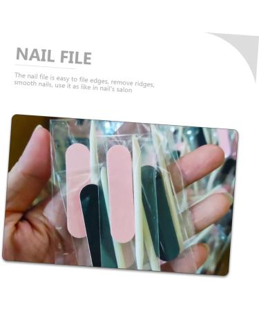 Beavorty 100 Sets Manicure Tools Set Wooden Nail Pick Nail Art Files Buffering Files Manicure Stick Manicure File Wood Nail Sticks Rough Mini Nail Files and Orange Sticks Care Shaping File - Buy Online on GoSupps.com