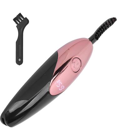 Verdant Touch Electric Eyelash Curler Electric Heated Eyelash Curler Rechargeable Portable USB Natural Eyelash Curling Comb with Cleaning Brush Rose Red - Buy Online on GoSupps.com
