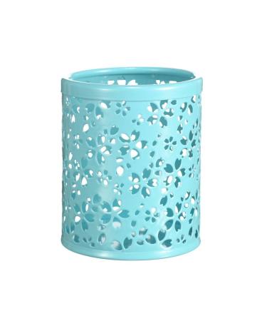 Demarkt make -up brush keeper make -up brush container makeup buersten holder organizer storage make -up brushed bucket made of metal blue