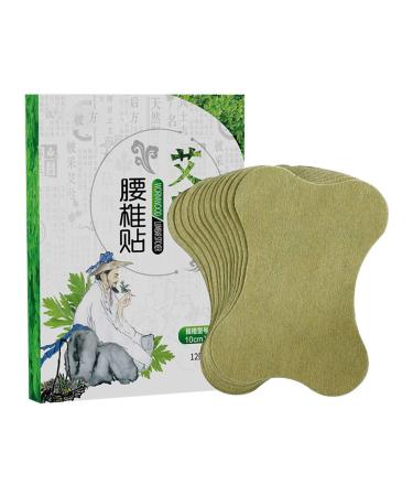 Dan&Dre 12pcs Wormwood Lumbar Sticker Self-heating Moxibustion Plaster Moxa Leaf Paste Wormwood Sticker