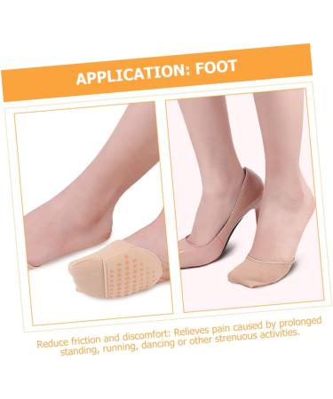 FRCOLOR 4 Pairs Forefoot Socks Low Cut Socks Foot Pads for Women of Foot Cushion Socks High Heeled Shoes Pads Sweat-Absorbent Forefoot Pads High-Heeled Shoes Pads Cotton Floor Mat Summer - Buy Online on GoSupps.com