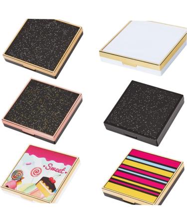 Beavorty 2 Pcs Eyeshadow Metal Nail File Small Empty Eye Shadow Pallet Eye Shadow Box Self Made Empty Box 1 count (Pack of 1) Blackx2pcs - Buy Online on GoSupps.com