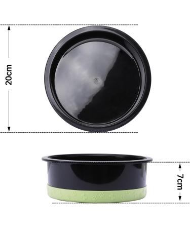 Fretonba Non-Slip Dog & Cat Food Bowl - Adjustable Green Feed & Water Dish for Small & Large Pets - Buy Online on GoSupps.com