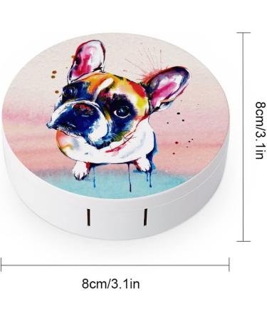 French Bulldog Contact Lens Case | Portable Kit with Mirror | Cute & Stylish International Shipping - Buy Online on GoSupps.com