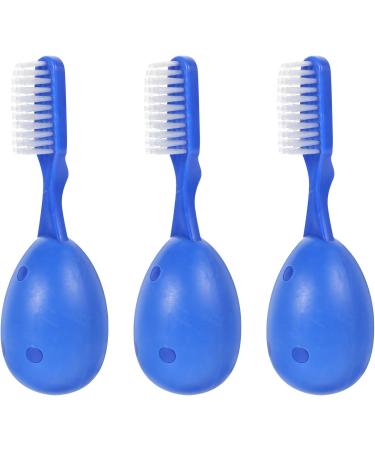 Healeved 3pcs Portable Tooth Cleaning Brushes - Durable Plastic Prison Toothbrushes for Effective Oral Care - Buy Online on GoSupps.com
