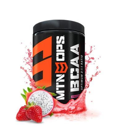 MTN OPS BCAA 2:1:1 Muscle Building & Recovery Supplement, Strawberry Dragonfruit Flavor, 30-Serving Tub Strawberry Dragonfruit 30-Serving Tub