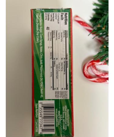 Candy Cane Peppermint Flavored Treats | 120 Individually Wrapped Red & White Stripes | Gift Box & Creative Idea Booklet Included - Perfect for Holidays - Buy Online on GoSupps.com