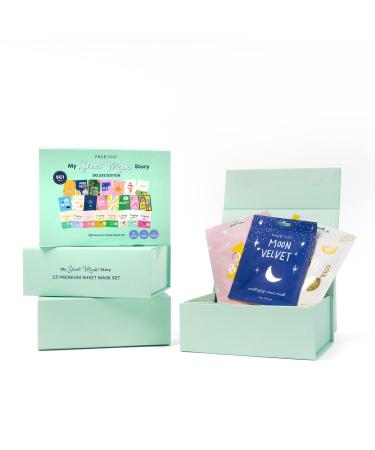 Facetory 23 Sheet Mask Gift Set - Hydrating and Radiance-Boosting Masks with Aloe, Niacinamide, and Hyaluronic Acid for All Skin Types - Buy Online on GoSupps.com