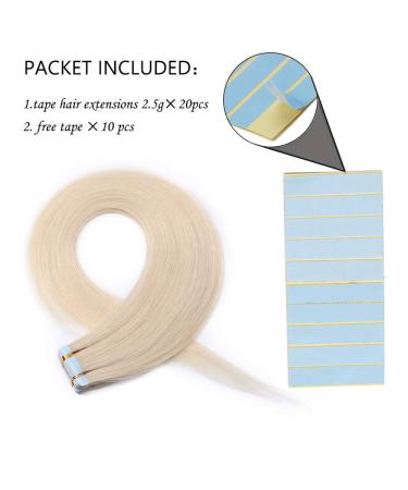 Buy SEGO TAPE Real Hair Extensions - 20pcs + 10 Free Tapes - 100% Remy Hair Smooth Finish 16 (45cm) Ideal for International Shipping - Buy Online on GoSupps.com